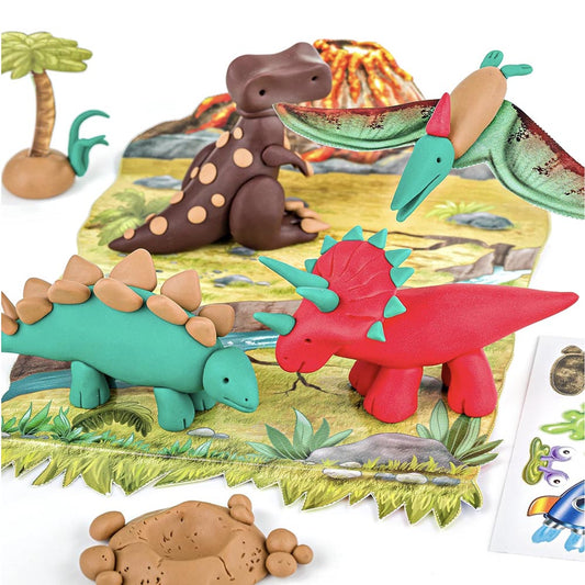 Kit de création de dinosaures en pâte Fimo pour loisirs créatifs