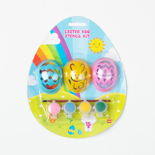 Kit pochoirs et peinture sur œuf de Pâques : activite manuelle paques