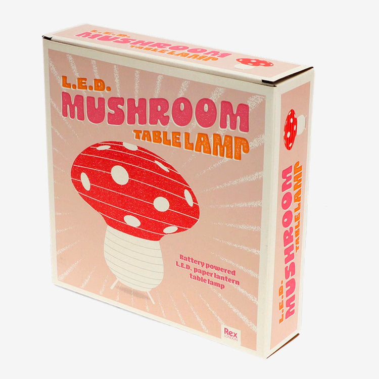 Lampe champignon pour cadeau de Noël