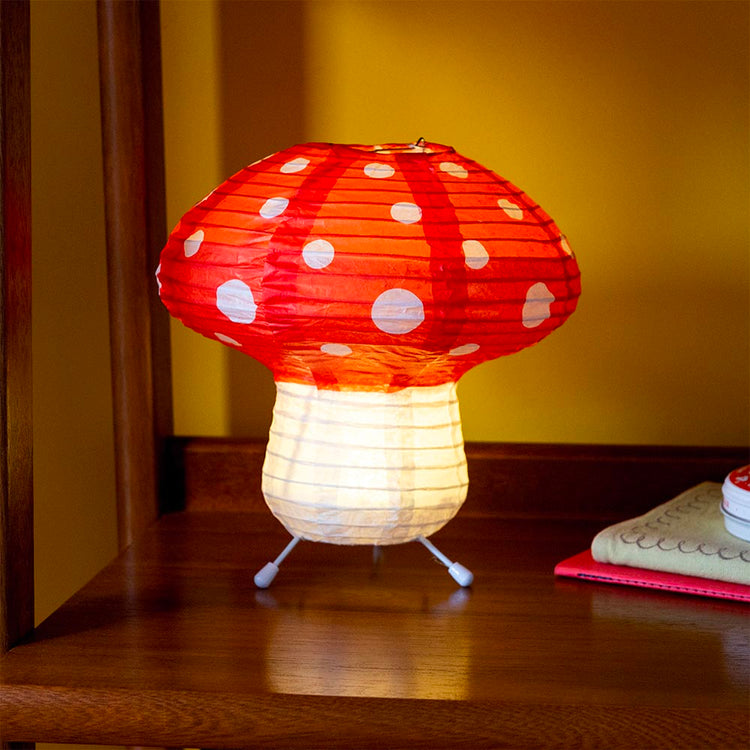 Lampe champignon pour décoration d'anniversaire forêt