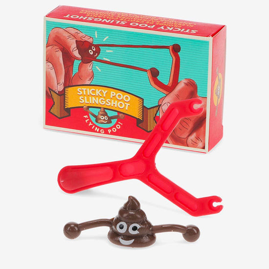 le meilleur cadeau pour préparer un anniversaire ? 1 lance-pierre à crottes collantes 