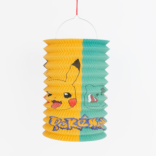 2 lanternes en papier pour decoration anniversaire Pokémon