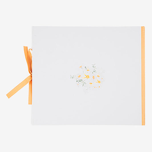 Livre d'or fleuri daisies, idéal pour un anniversaire ou mariage