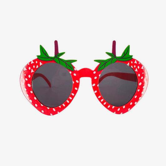 1 paire de lunettes fraise : accessoire photobooth original