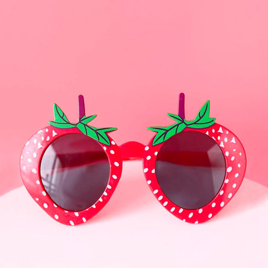 1 paire de lunettes fraise : accessoire deguisement original