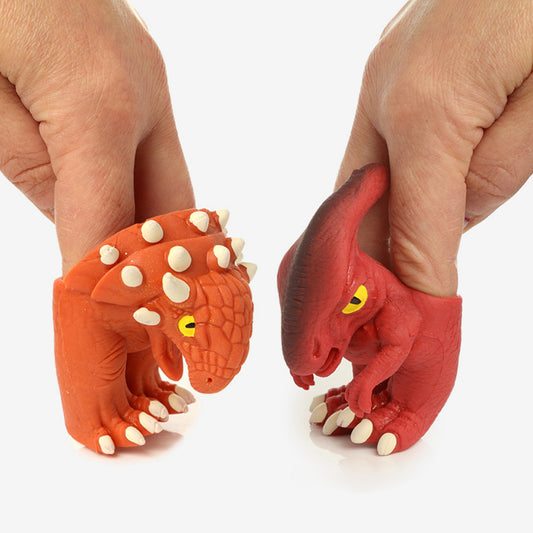 Mini marionnette à doigt dinosaure - Petit cadeau invité anniversaire