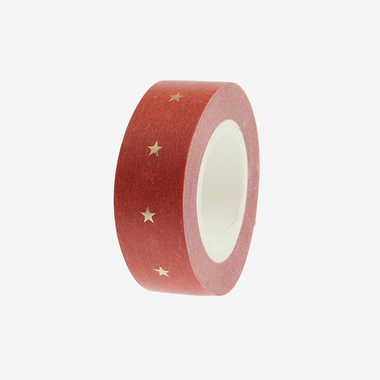 Masking tape terracotta étoiles : activité manuelle