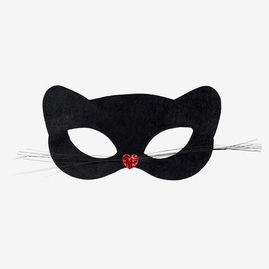 1 masque chat noir pour carnaval