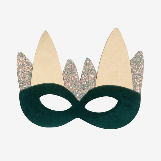 Masque dragon à paillettes : accessoire deguisement carnaval