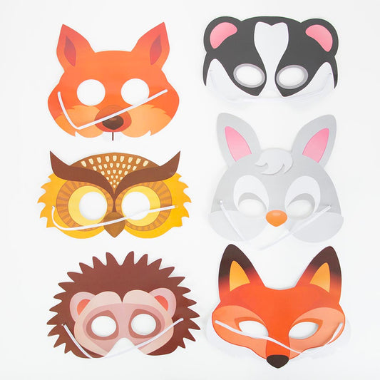 12 masques d'animaux de la forêt pour se déguiser à Carnaval