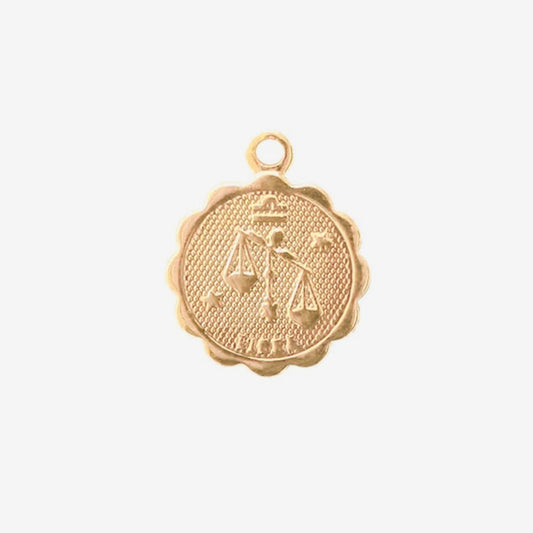 Medallón del signo del zodiaco Libra para joyería personalizada