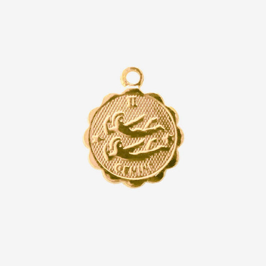 Médaille signe astrologique gémeaux pour cadeau de noel ado