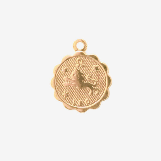 Médaille signe astrologique lion : cadeau anniversaire chic