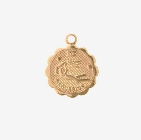 Medalla del signo del zodiaco Acuario: regalo de Navidad para adolescentes