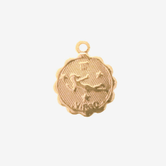 Médaille signe astrologique vierge pour bijou personnalisé