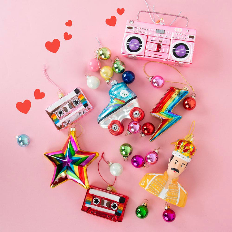 Navidad - Mini kit de bolas de Navidad en colores pastel