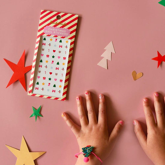 Stickers d'ongles de Noël : cadeau pour calendrier de l'avent ou pochette surprise