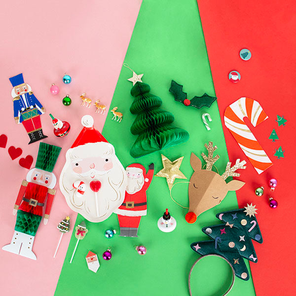 Santa and Christmas tree theme