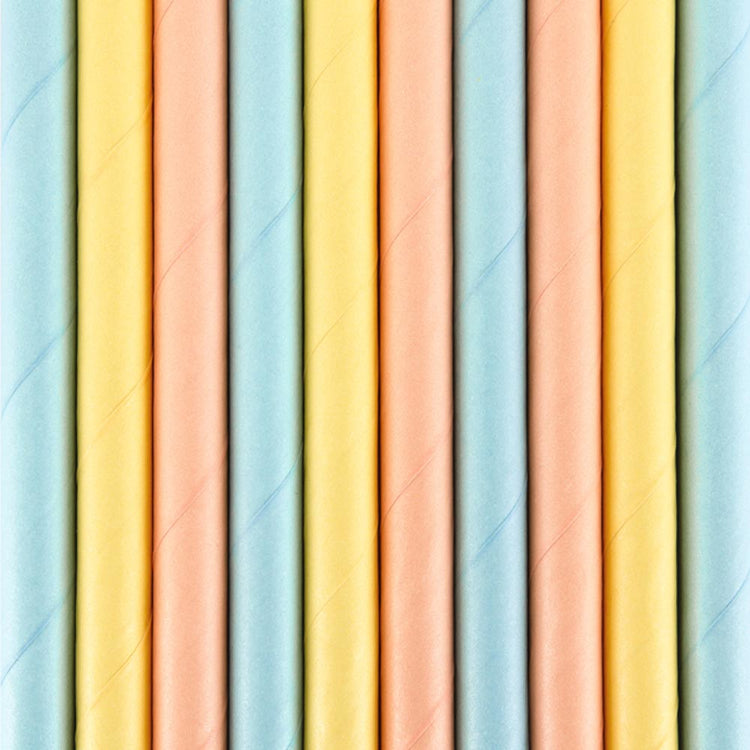 Paille en carton : 10 pailles pastel pour une fête 