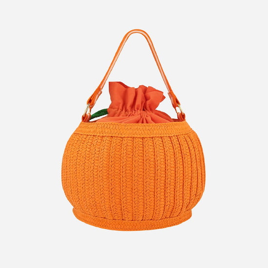 Super panier citrouille : accessoire chasse aux bonbons halloween