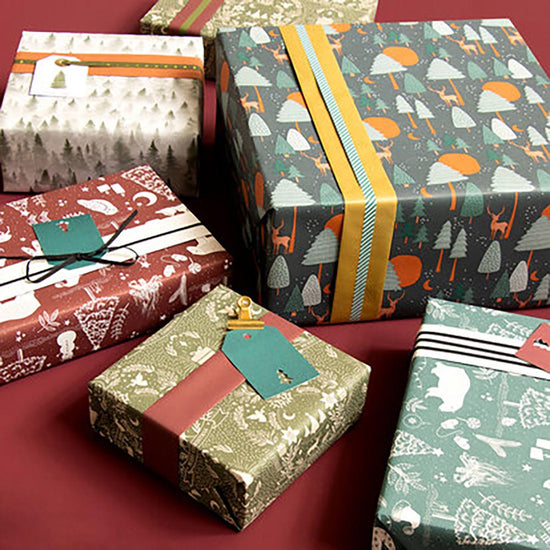 7 Papier Cadeau Kraft, Papier Anniversaire d'Emballage, Emballage Cadeau  Papier Rétro, Papier Cadeau Anniversaire Enfant