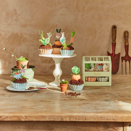 Kit 24 cupcakes lapin de Pâques : decoration gateau anniversaire