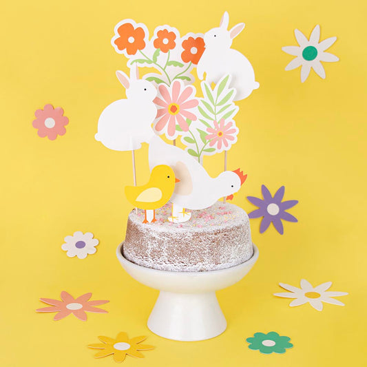 Gateau anniversaire lapin : 6 cake toppers lapin My Little Day
