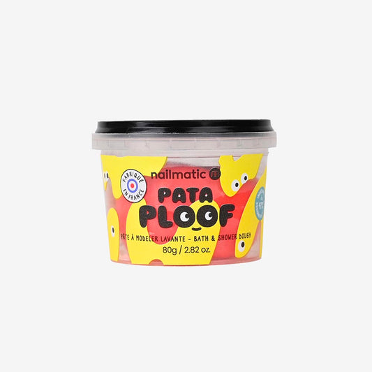 Pataploof rouge (pâte à modeler lavante) parfait pour le bain