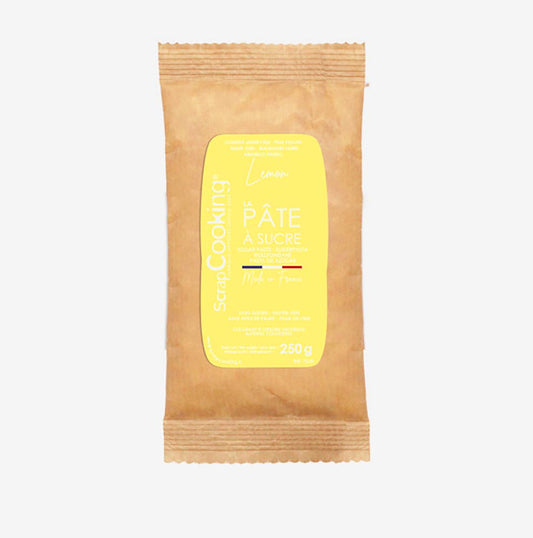 Pâte à sucre - jaune citron idéale pour une décoration de gâteaux