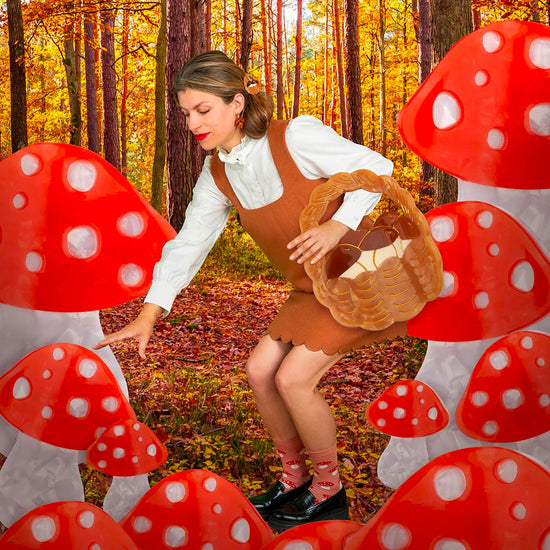 Pince à cheveux champignon idée cadeau pour Noël