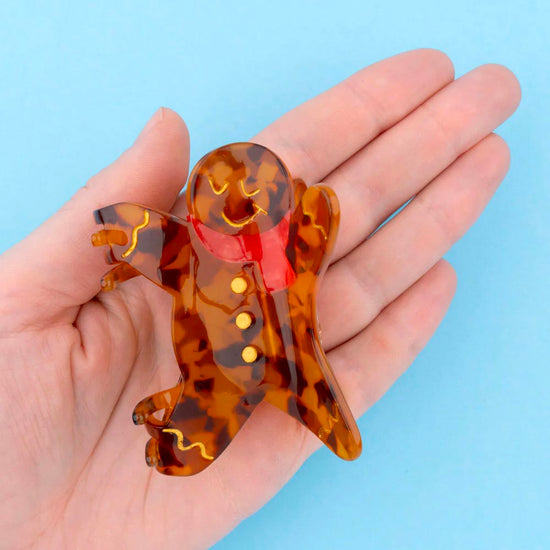 Pince à cheveux gingerman idée cadeau pour secret santa