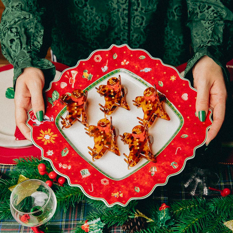 Pince à cheveux gingerman idée cadeau pour secret santa adulte