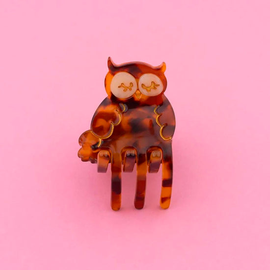 Mini pince à cheveux hibou idée cadeau pour secret santa