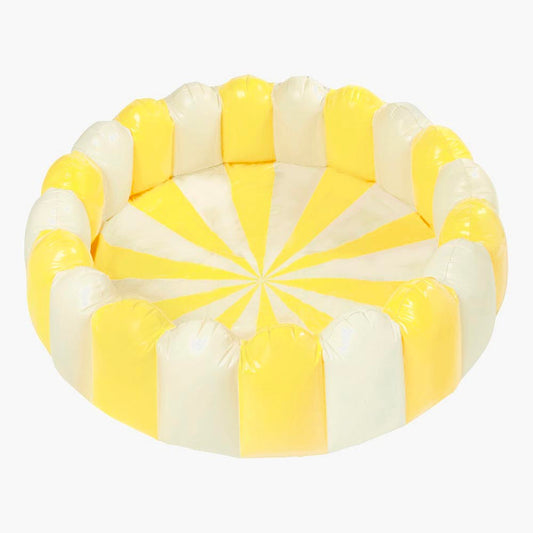 Piscine (160 cm) jaune : piscine gonflable originale pour été