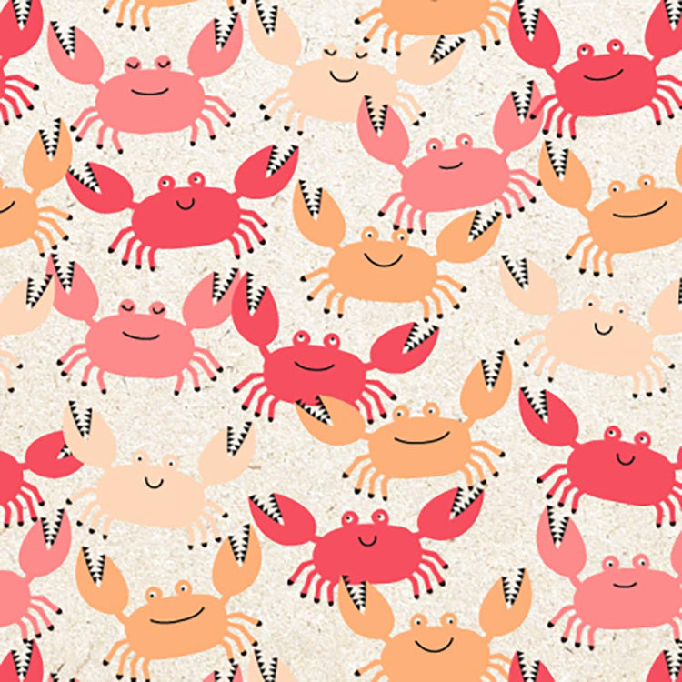 1 pochette en papier crabe pour emballage cadeau anniversaire theme marin