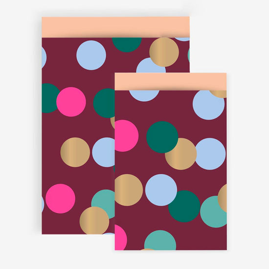 Pochette en papier motif gros confettis - House of products