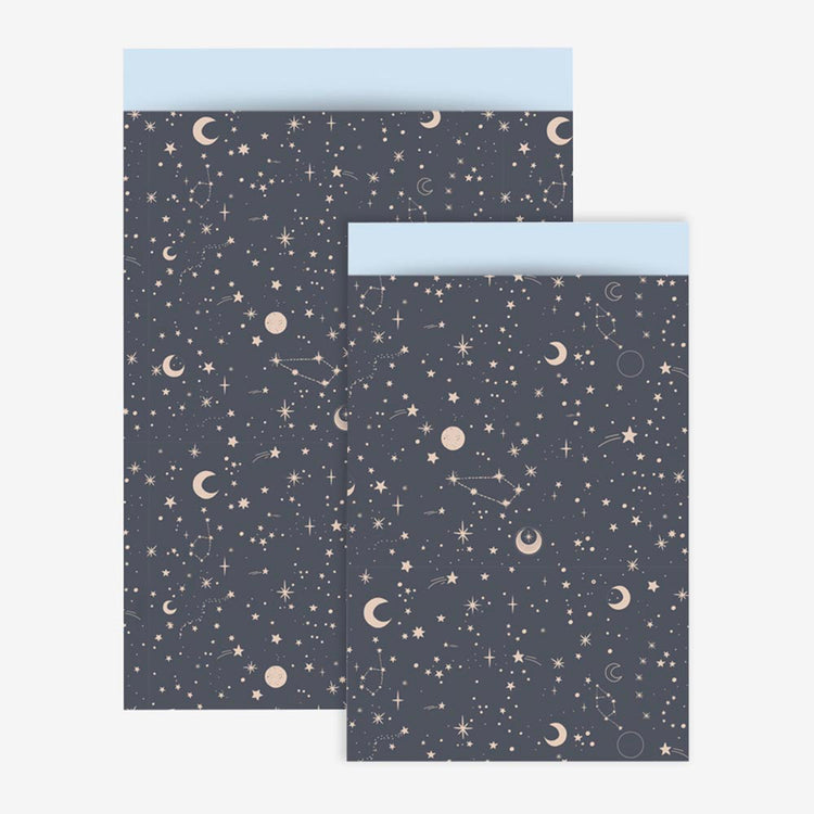 1 pochette en papier ciel étoilé - accessoire décoration fête annivers