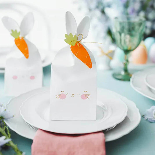 6 Easter bunny pouches
