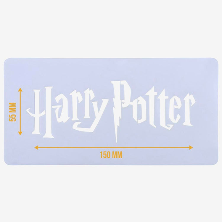 Pochoir Harry Potter pour décor de gateau anniversaire 15x5,5cm