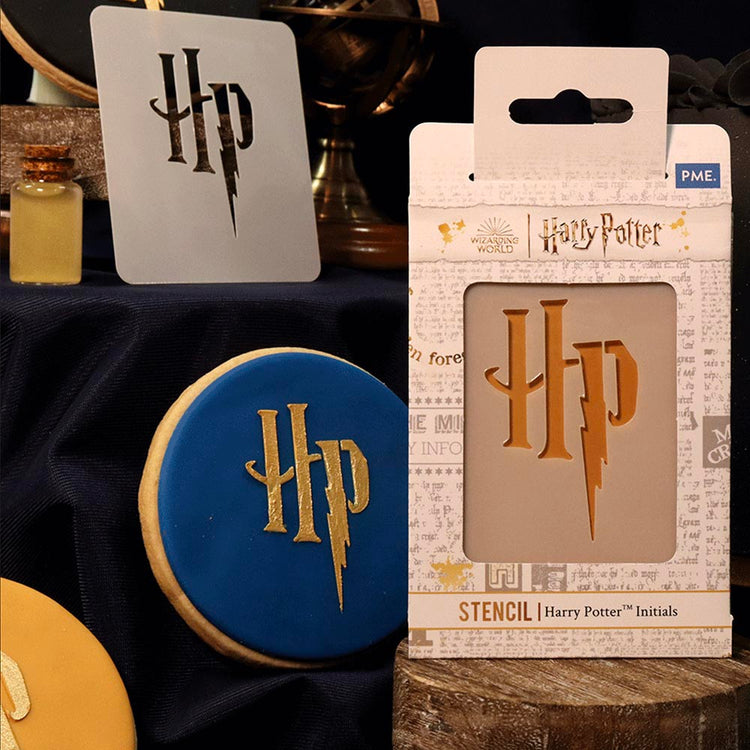 Pochoir initiales HP pour décor de gateau anniversaire Harry Potter