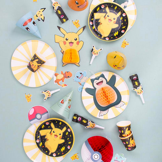 décoration et accessoires anniversaire sur le thème pokemon