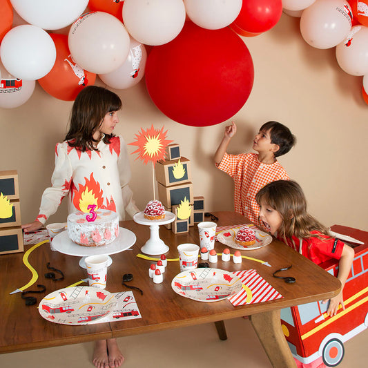 20 servilletas de papel pompier : decoración de mesa aniversario garcon