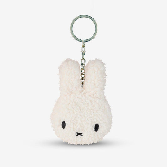 Porte-clé tête de Miffy bouclette blanc : idée cadeau anniversaire enfant 