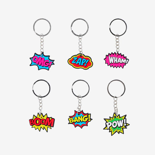 1 porte clé super héro cadeau anniversaire ou cadeau pochette surprise super-héros