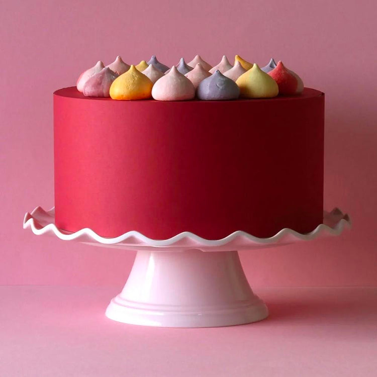 Présentoir à gâteau rose : decoration de table originale