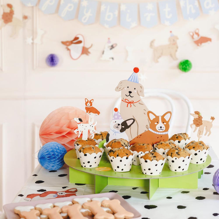 Décoration à thème : Présentoir à gâteau chien 