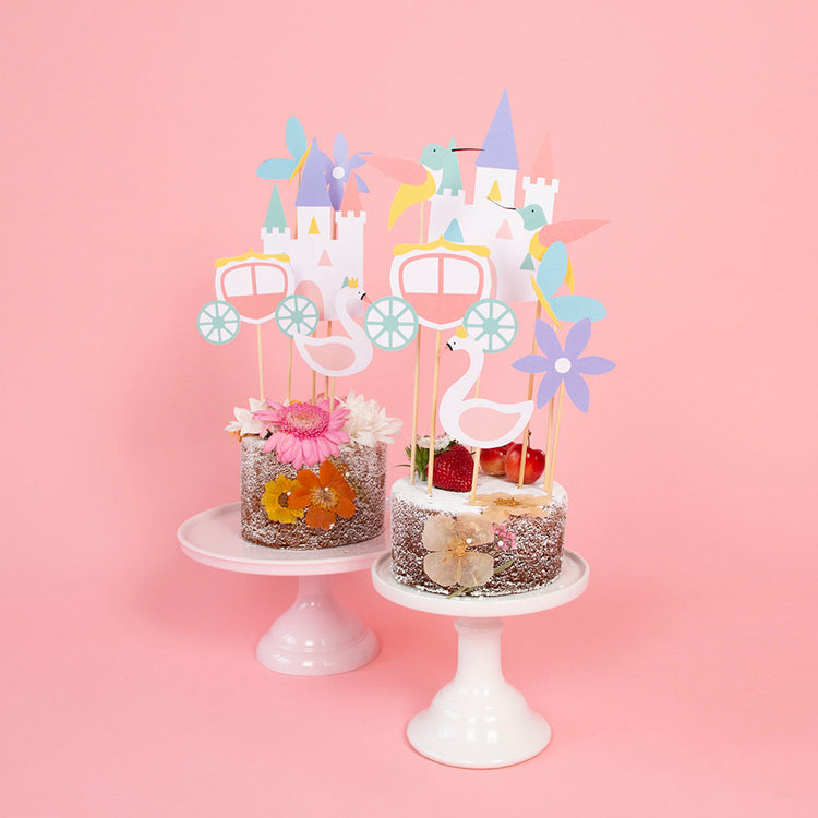 6 toppers princesse : idee decoration gateau anniversaire thème princesse