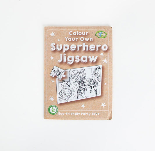 Puzzle à colorier super héros - Idée cadeau invité anniversaire