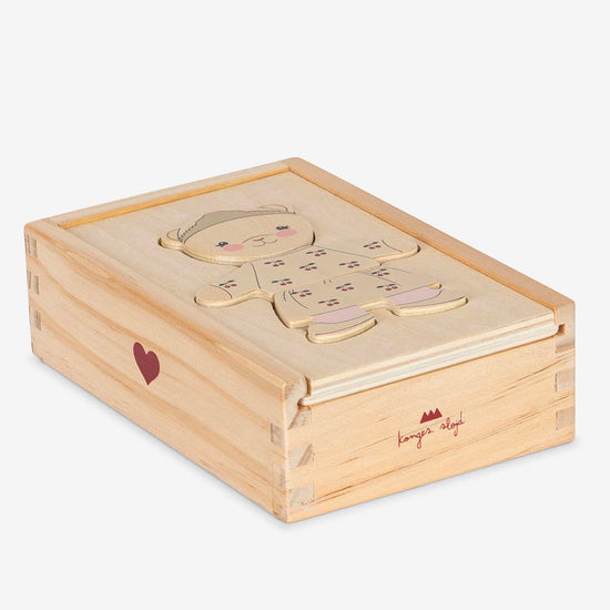 Puzzle ourson à habiller : idée cadeau d'anniversaire enfant 