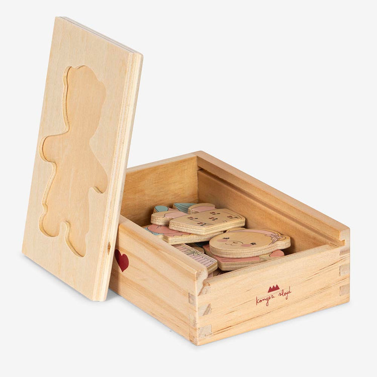 Puzzle ourson à habiller : jeu pour enfant 